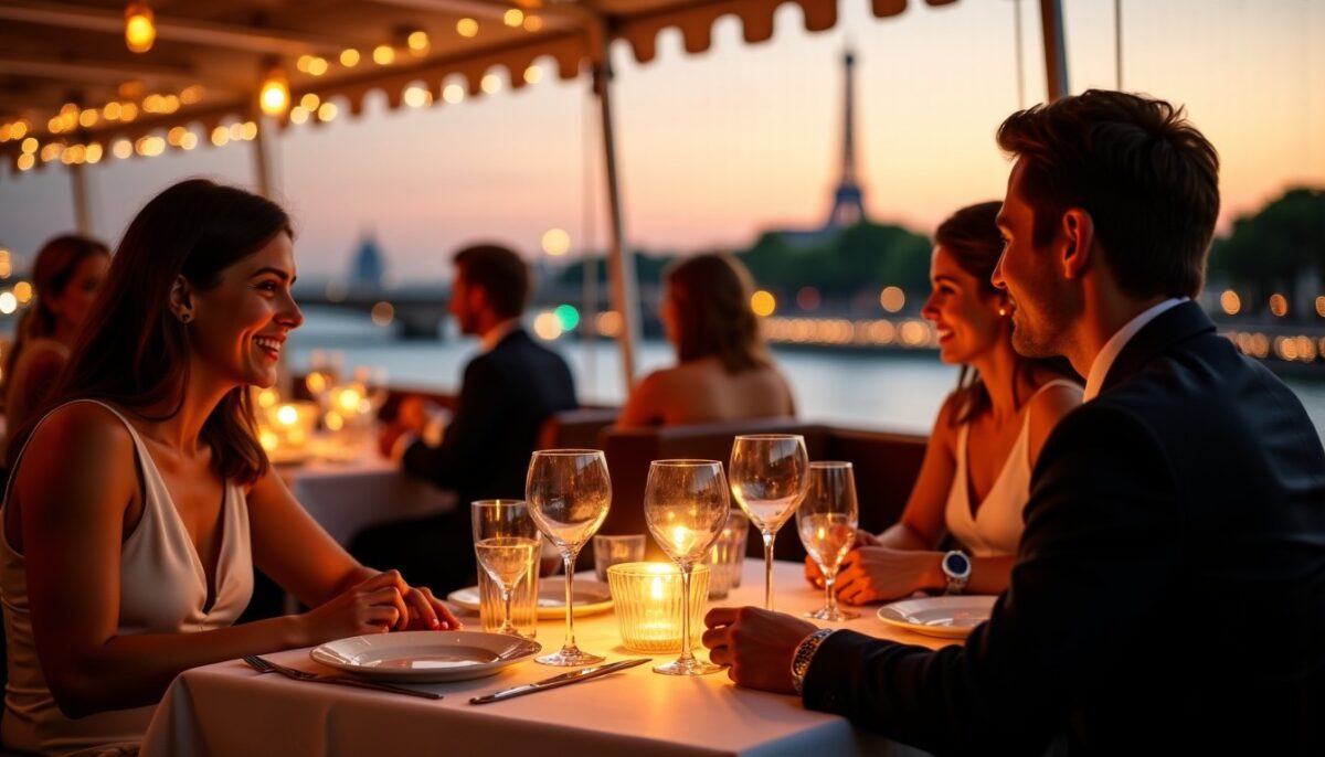 Dîner sur la Seine : une escapade gastronomique inoubliable au cœur de Paris Dîner sur la Seine : une escapade gastronomique inoubliable au cœur de Paris