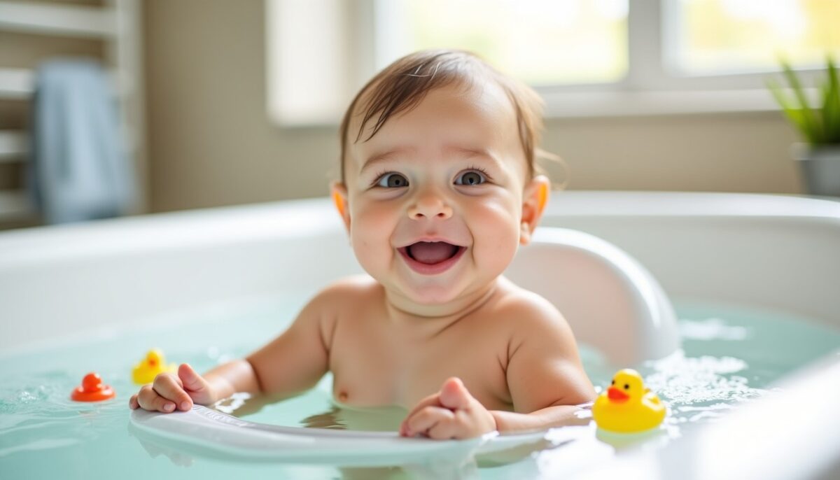 Anneau de bain : allier sécurité et douceur pour le bien-être des tout-petits