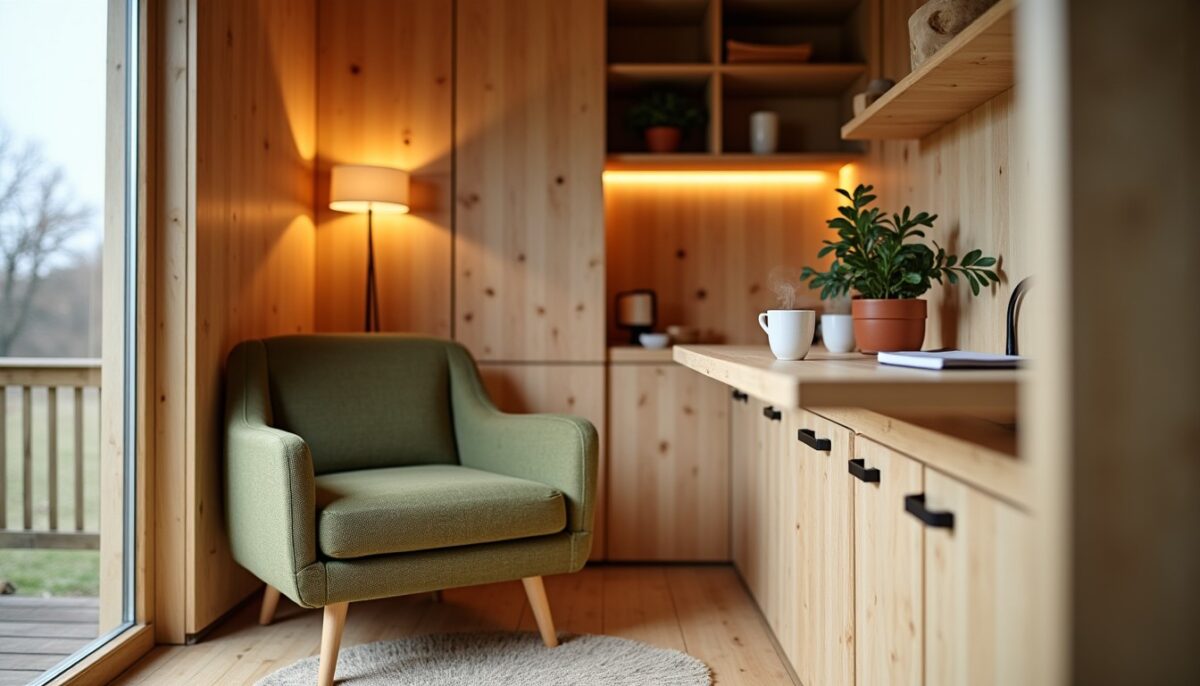 Chalet en bois de 20m² : astuces pour aménager un espace cosy et ultra-fonctionnel