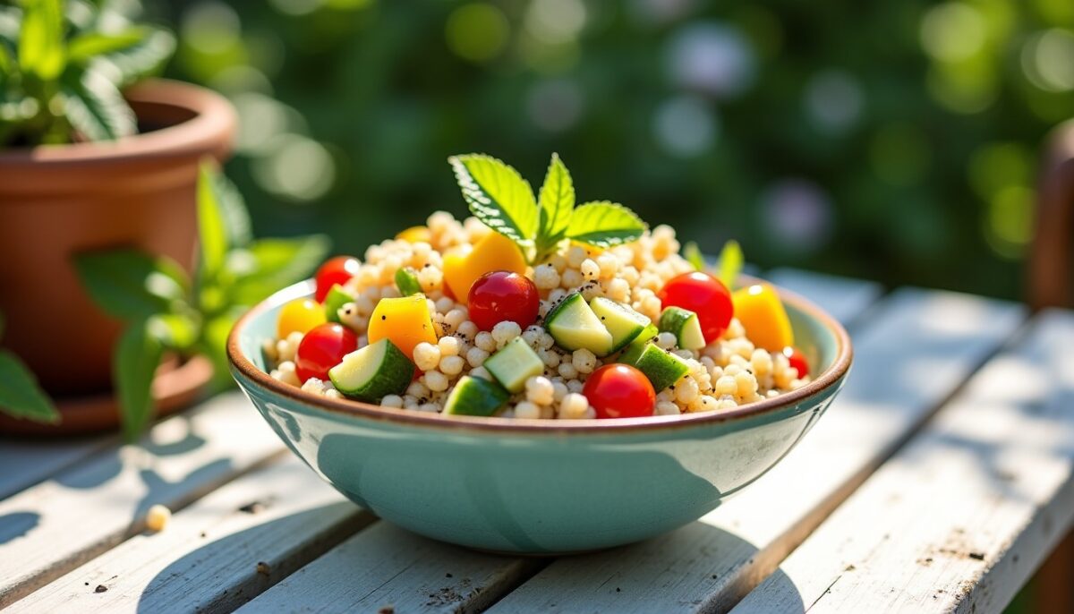 Salade de couscous perlé : la recette estivale fraîche et gourmande